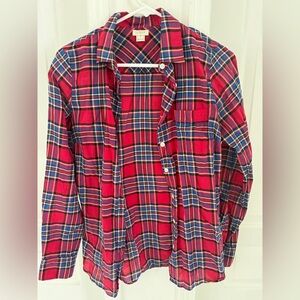 J. Crew Kids Red Plaid Shirt